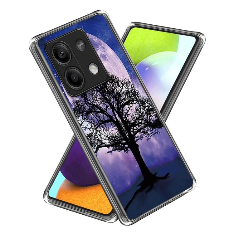 For Xiaomi Redmi Note 13 5G Case IMD Pattern Printing TPU Slim Phone Cover