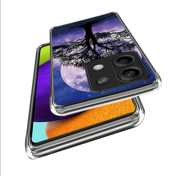 For Xiaomi Redmi Note 13 5G Case IMD Pattern Printing TPU Slim Phone Cover