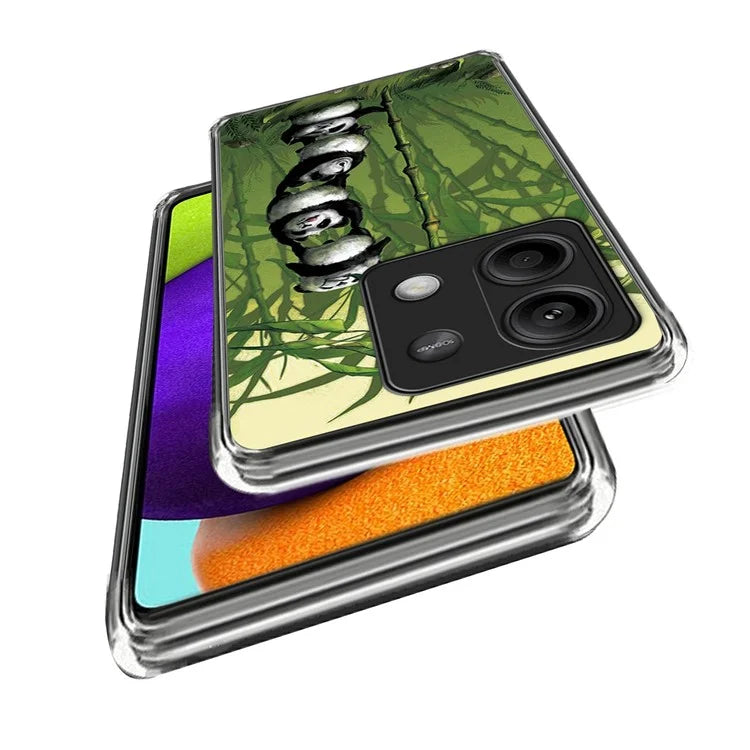 For Xiaomi Redmi Note 13 5G Case IMD Pattern Printing TPU Slim Phone Cover