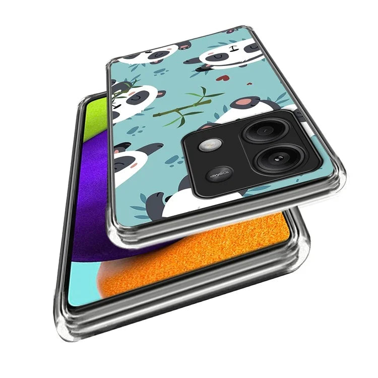 For Xiaomi Redmi Note 13 5G Case IMD Pattern Printing TPU Slim Phone Cover