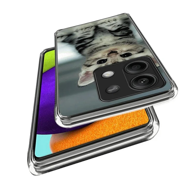 For Xiaomi Redmi Note 13 5G Case IMD Pattern Printing TPU Slim Phone Cover