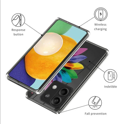 For Xiaomi Redmi Note 13 5G Case IMD Pattern Printing TPU Slim Phone Cover