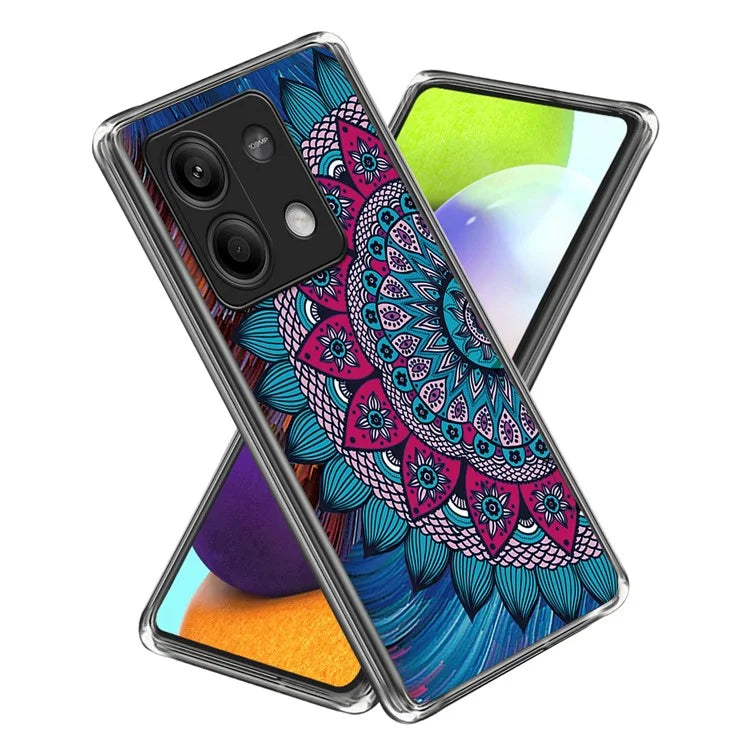 For Xiaomi Redmi Note 13 5G Case IMD Pattern Printing TPU Slim Phone Cover