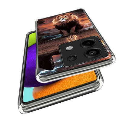 For Xiaomi Redmi Note 13 Pro 5G / Poco X6 5G TPU Case Soft Phone Cover IMD Pattern Printing