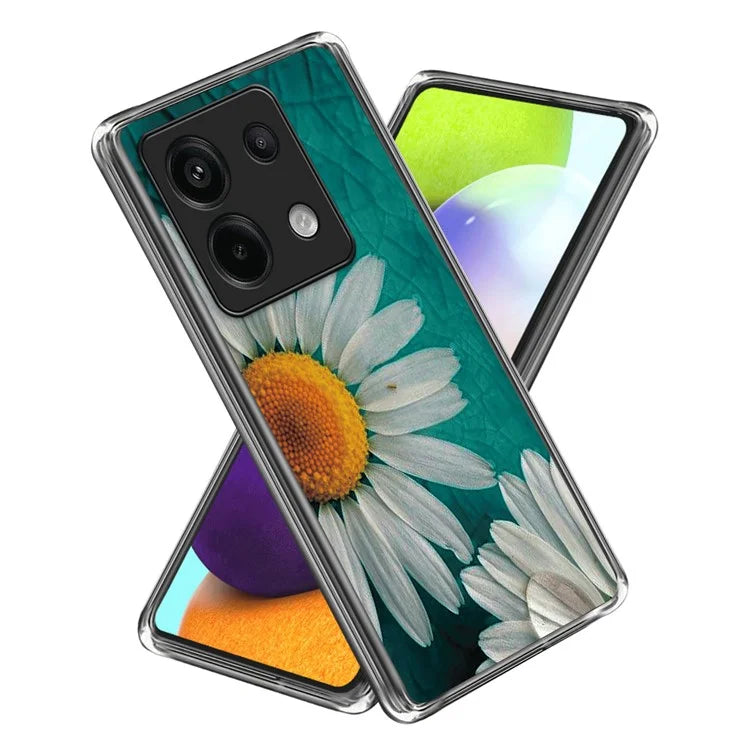 For Xiaomi Redmi Note 13 Pro 5G / Poco X6 5G TPU Case Soft Phone Cover IMD Pattern Printing