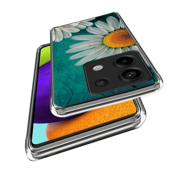 For Xiaomi Redmi Note 13 Pro 5G / Poco X6 5G TPU Case Soft Phone Cover IMD Pattern Printing
