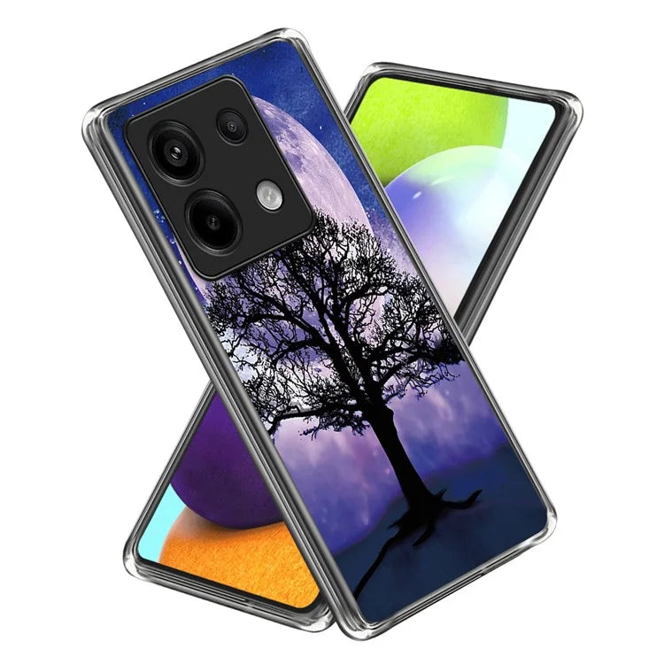 For Xiaomi Redmi Note 13 Pro 5G / Poco X6 5G TPU Case Soft Phone Cover IMD Pattern Printing