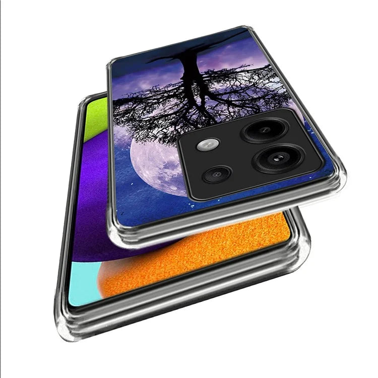 For Xiaomi Redmi Note 13 Pro 5G / Poco X6 5G TPU Case Soft Phone Cover IMD Pattern Printing