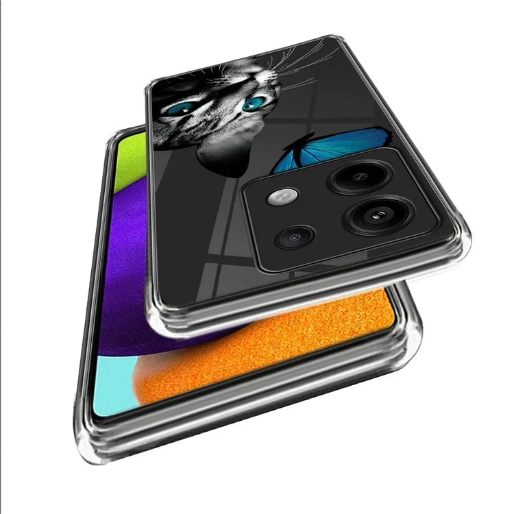For Xiaomi Redmi Note 13 Pro 5G / Poco X6 5G TPU Case Soft Phone Cover IMD Pattern Printing