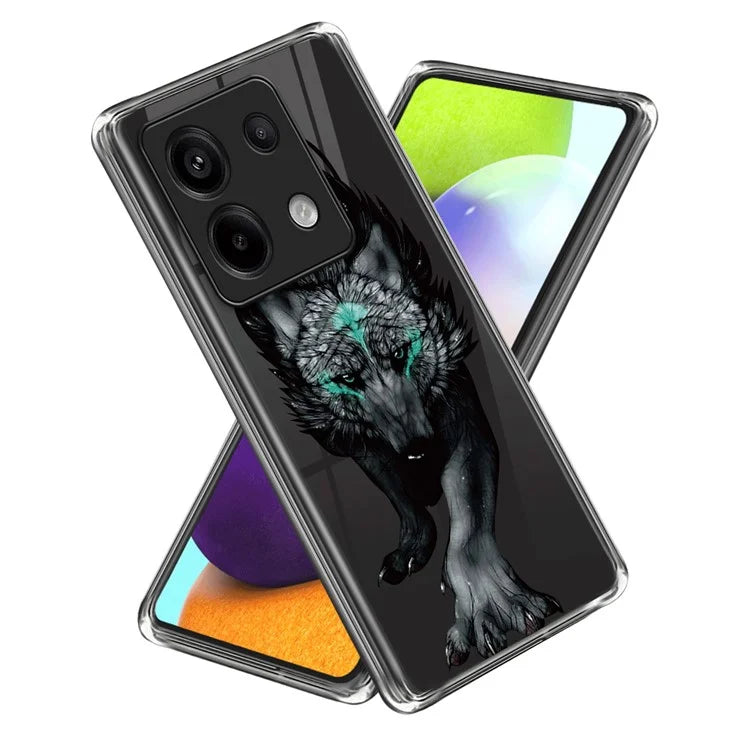 For Xiaomi Redmi Note 13 Pro 5G / Poco X6 5G TPU Case Soft Phone Cover IMD Pattern Printing