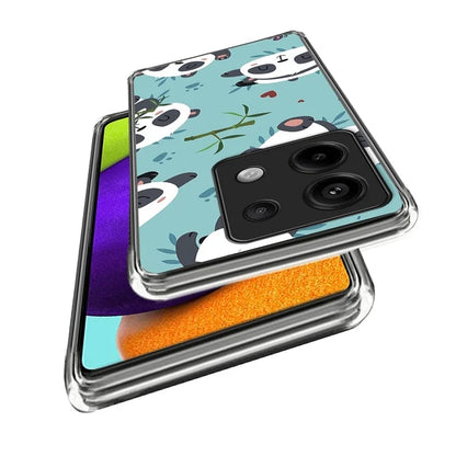 For Xiaomi Redmi Note 13 Pro 5G / Poco X6 5G TPU Case Soft Phone Cover IMD Pattern Printing