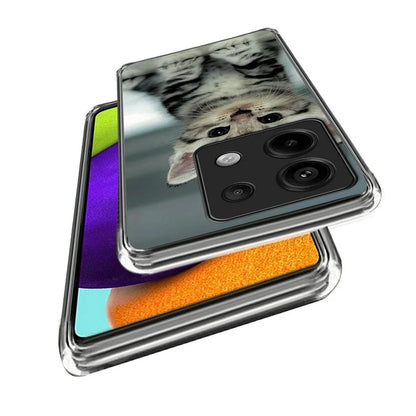 For Xiaomi Redmi Note 13 Pro 5G / Poco X6 5G TPU Case Soft Phone Cover IMD Pattern Printing