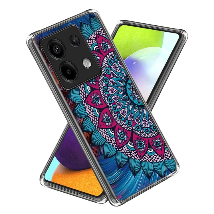 For Xiaomi Redmi Note 13 Pro 5G / Poco X6 5G TPU Case Soft Phone Cover IMD Pattern Printing