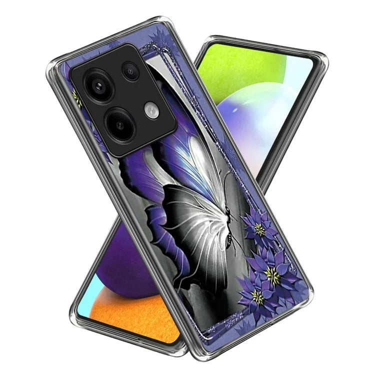 For Xiaomi Redmi Note 13 Pro 5G / Poco X6 5G TPU Case Soft Phone Cover IMD Pattern Printing