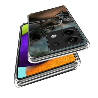 For Xiaomi Redmi Note 13 Pro 5G / Poco X6 5G TPU Case Soft Phone Cover IMD Pattern Printing
