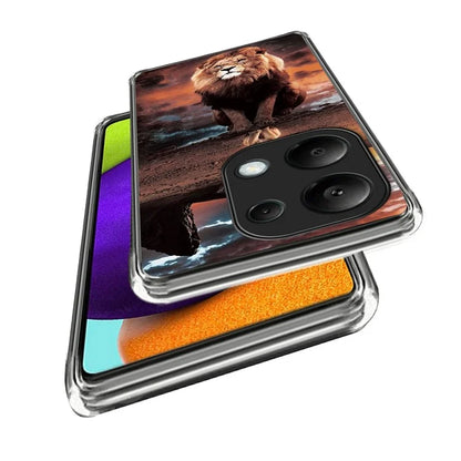 For Xiaomi Redmi Note 13 Pro 4G / Poco M6 Pro 4G Case IMD Pattern Printing Phone TPU Cover