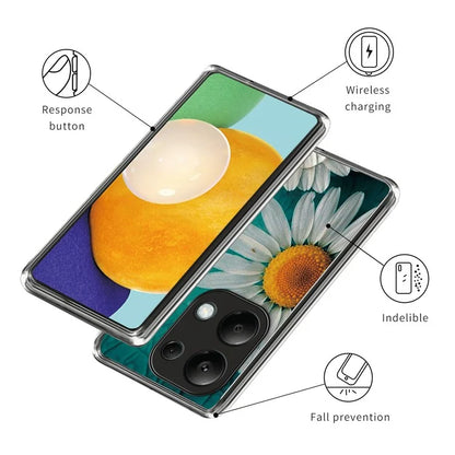 For Xiaomi Redmi Note 13 Pro 4G / Poco M6 Pro 4G Case IMD Pattern Printing Phone TPU Cover