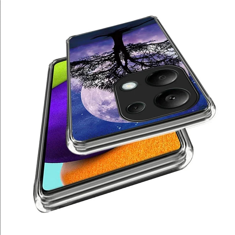 For Xiaomi Redmi Note 13 Pro 4G / Poco M6 Pro 4G Case IMD Pattern Printing Phone TPU Cover