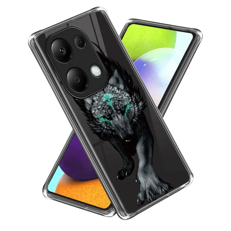 For Xiaomi Redmi Note 13 Pro 4G / Poco M6 Pro 4G Case IMD Pattern Printing Phone TPU Cover
