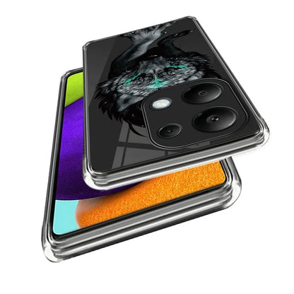 For Xiaomi Redmi Note 13 Pro 4G / Poco M6 Pro 4G Case IMD Pattern Printing Phone TPU Cover