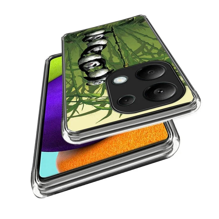 For Xiaomi Redmi Note 13 Pro 4G / Poco M6 Pro 4G Case IMD Pattern Printing Phone TPU Cover