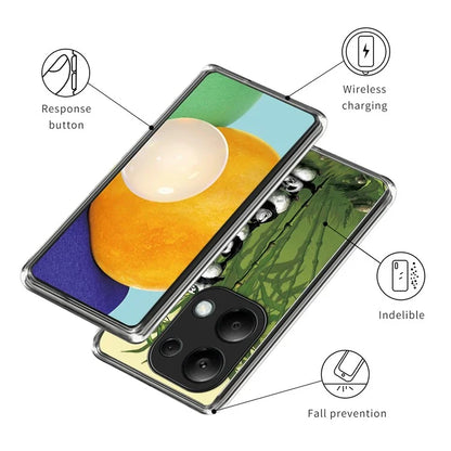 For Xiaomi Redmi Note 13 Pro 4G / Poco M6 Pro 4G Case IMD Pattern Printing Phone TPU Cover