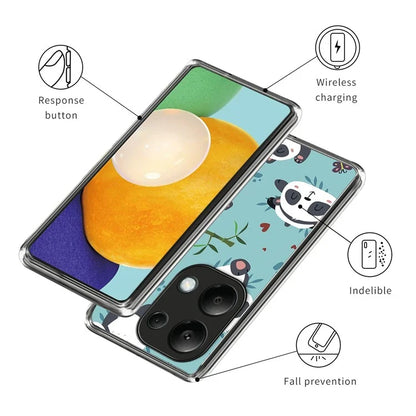 For Xiaomi Redmi Note 13 Pro 4G / Poco M6 Pro 4G Case IMD Pattern Printing Phone TPU Cover