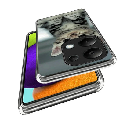 For Xiaomi Redmi Note 13 Pro 4G / Poco M6 Pro 4G Case IMD Pattern Printing Phone TPU Cover