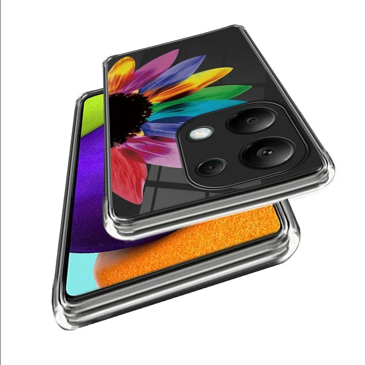 For Xiaomi Redmi Note 13 Pro 4G / Poco M6 Pro 4G Case IMD Pattern Printing Phone TPU Cover