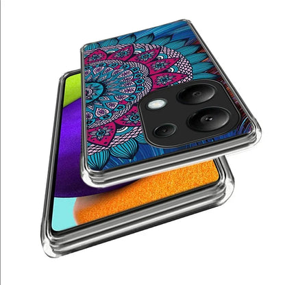 For Xiaomi Redmi Note 13 Pro 4G / Poco M6 Pro 4G Case IMD Pattern Printing Phone TPU Cover
