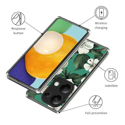 For Xiaomi Redmi Note 13 Pro 4G / Poco M6 Pro 4G Case IMD Pattern Printing Phone TPU Cover