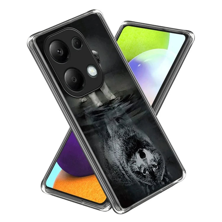 For Xiaomi Redmi Note 13 Pro 4G / Poco M6 Pro 4G Case IMD Pattern Printing Phone TPU Cover
