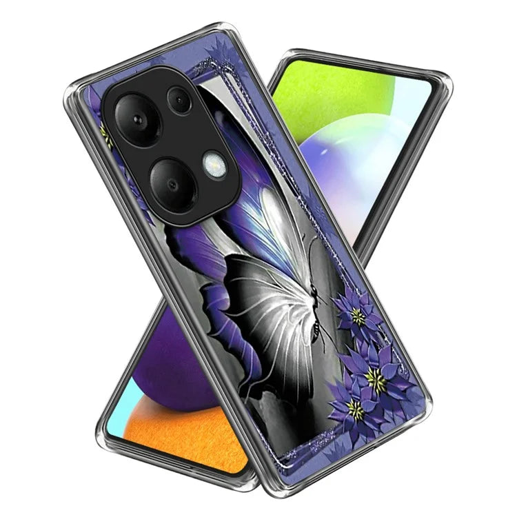 For Xiaomi Redmi Note 13 Pro 4G / Poco M6 Pro 4G Case IMD Pattern Printing Phone TPU Cover