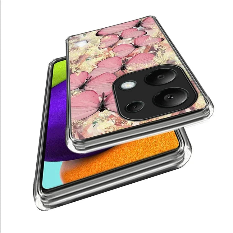 For Xiaomi Redmi Note 13 Pro 4G / Poco M6 Pro 4G Case IMD Pattern Printing Phone TPU Cover