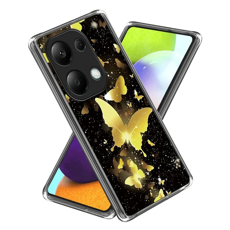 For Xiaomi Redmi Note 13 Pro 4G / Poco M6 Pro 4G Case IMD Pattern Printing Phone TPU Cover