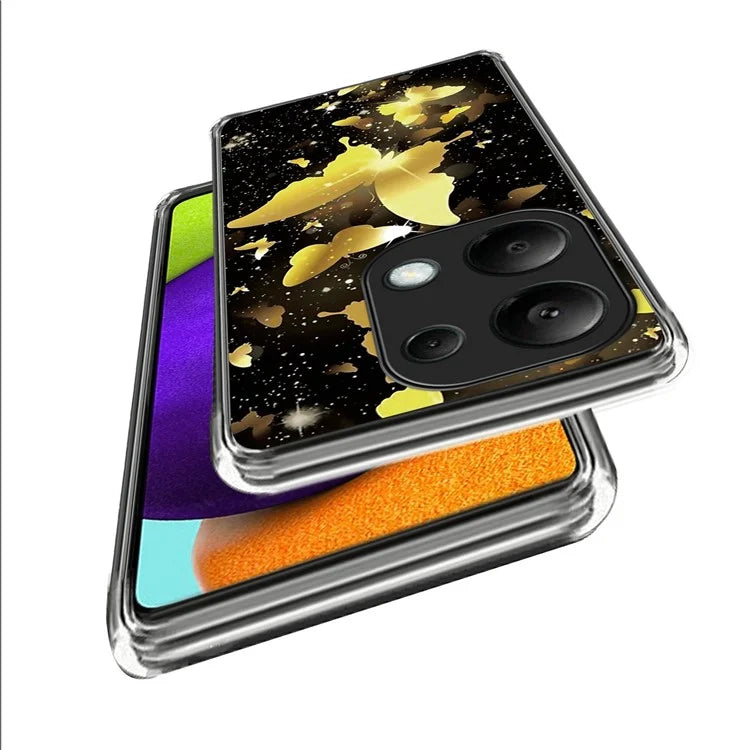 For Xiaomi Redmi Note 13 Pro 4G / Poco M6 Pro 4G Case IMD Pattern Printing Phone TPU Cover