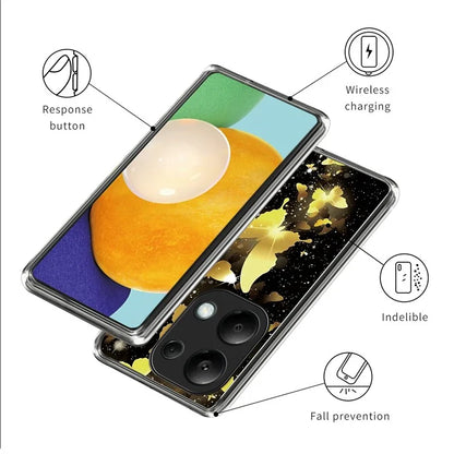 For Xiaomi Redmi Note 13 Pro 4G / Poco M6 Pro 4G Case IMD Pattern Printing Phone TPU Cover
