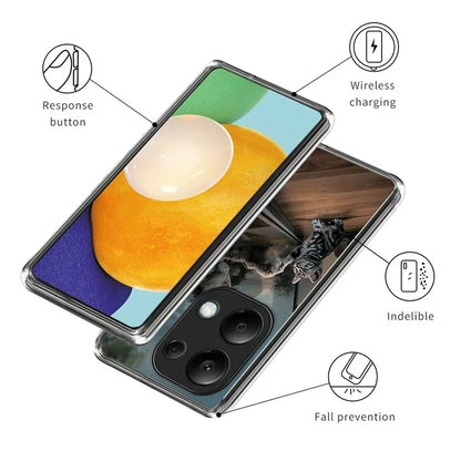 For Xiaomi Redmi Note 13 Pro 4G / Poco M6 Pro 4G Case IMD Pattern Printing Phone TPU Cover