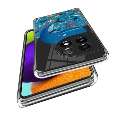 For OnePlus Ace 3 5G / 12R 5G Case Soft TPU IMD Pattern Printing Protective Phone Cover