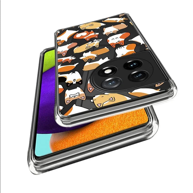 For OnePlus Ace 3 5G / 12R 5G Case Soft TPU IMD Pattern Printing Protective Phone Cover