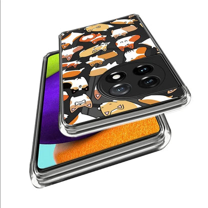 For OnePlus Ace 3 5G / 12R 5G Case Soft TPU IMD Pattern Printing Protective Phone Cover