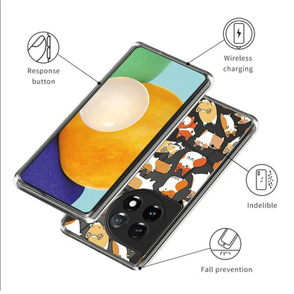 For OnePlus Ace 3 5G / 12R 5G Case Soft TPU IMD Pattern Printing Protective Phone Cover