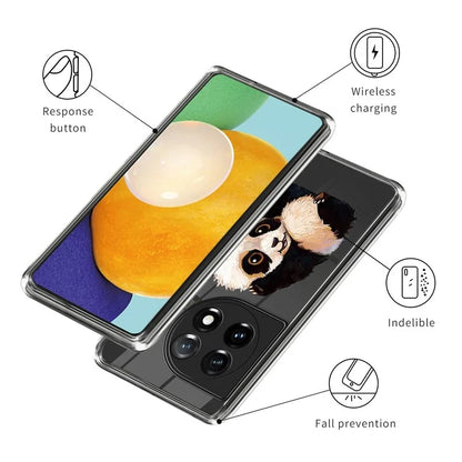 For OnePlus Ace 3 5G / 12R 5G Case Soft TPU IMD Pattern Printing Protective Phone Cover