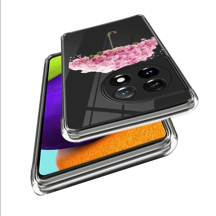 For OnePlus Ace 3 5G / 12R 5G Case Soft TPU IMD Pattern Printing Protective Phone Cover
