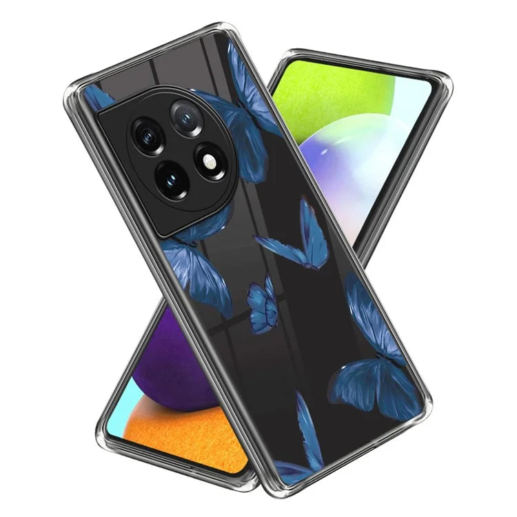 For OnePlus Ace 3 5G / 12R 5G Case Soft TPU IMD Pattern Printing Protective Phone Cover