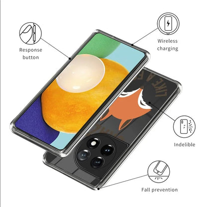 For OnePlus Ace 3 5G / 12R 5G Case Soft TPU IMD Pattern Printing Protective Phone Cover