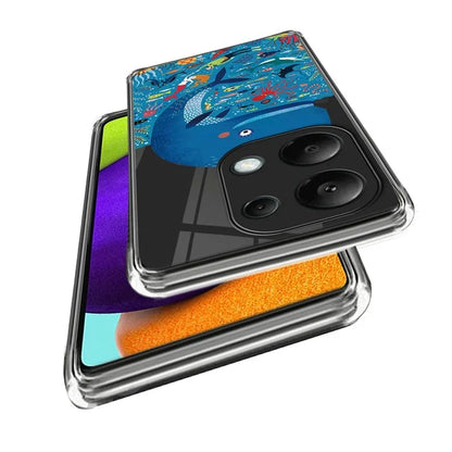 For Xiaomi Redmi Note 13 Pro 4G / Poco M6 Pro 4G TPU Phone Case IMD Pattern Printing Back Cover