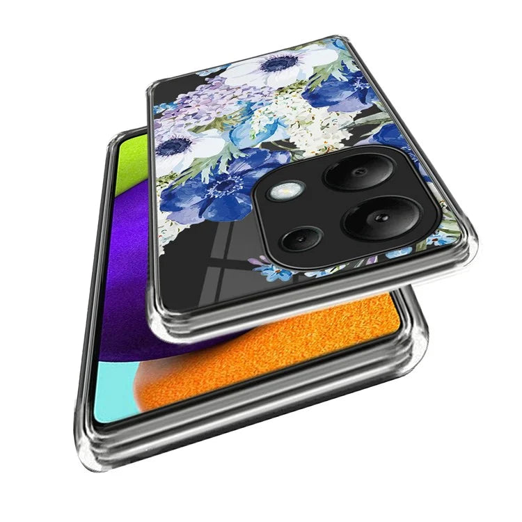 For Xiaomi Redmi Note 13 Pro 4G / Poco M6 Pro 4G TPU Phone Case IMD Pattern Printing Back Cover