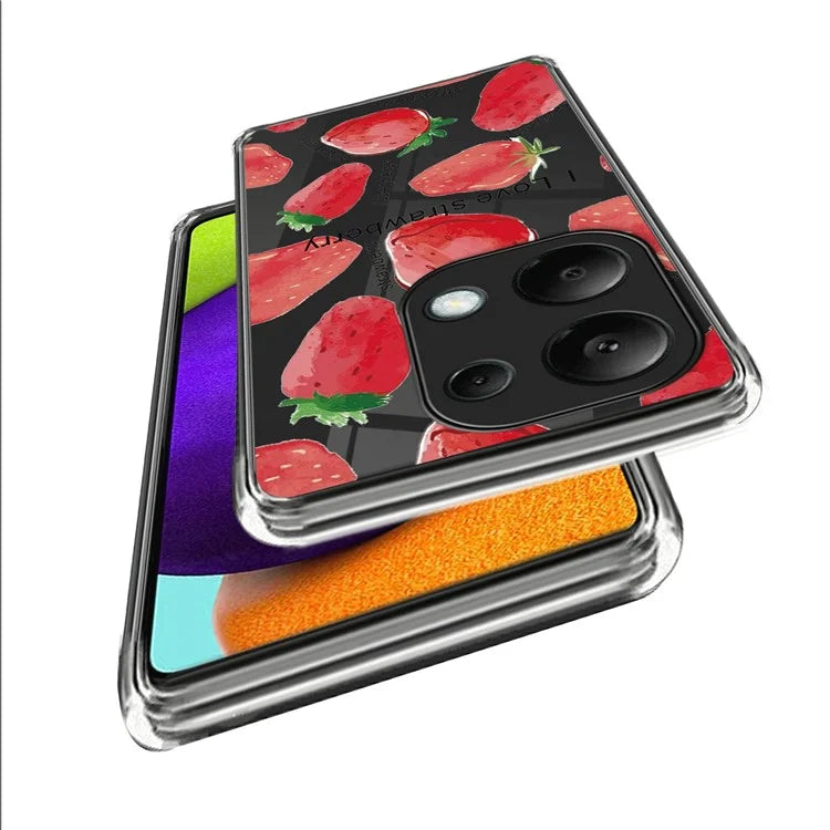 For Xiaomi Redmi Note 13 Pro 4G / Poco M6 Pro 4G TPU Phone Case IMD Pattern Printing Back Cover