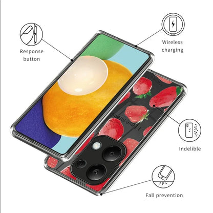 For Xiaomi Redmi Note 13 Pro 4G / Poco M6 Pro 4G TPU Phone Case IMD Pattern Printing Back Cover